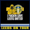 I Fuckin Love Leeds United 8x8cm Stickers