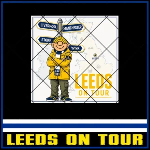 Leeds On Tour 8x8cm Stickers