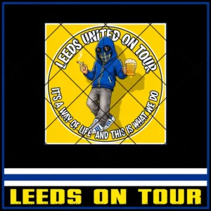Leeds United On Tour 8x8cm Stickers