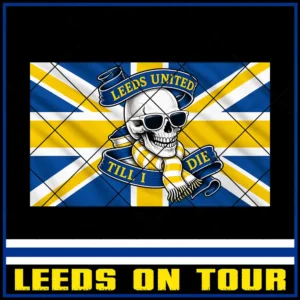 Leeds United Till I Die 10x6cm Stickers