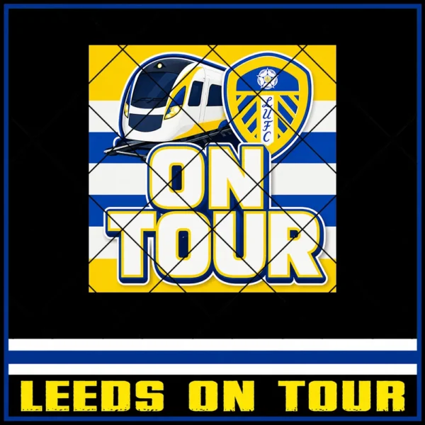 On Tour Leeds United 8x8cm Mixed Design Stickers